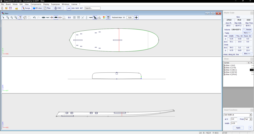 program do projektowania desek windsurfingowych